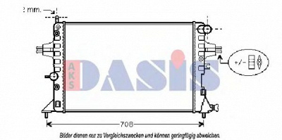 AKS DASIS 151640n -  Радиатор, охлаждение двигателя